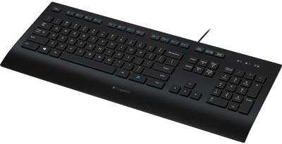 Logitech K280e vezetékes billentyűzet fekete USB