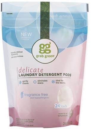 GrabGreen, delikatny detergent do prania, bezzapachowy, 24 porcje, 240 g (240 g)