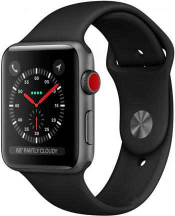 Aluminiowa koperta Apple Watch Series 3 Cellular 42 mm z paskiem sportowym