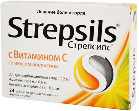 C vitamini, portakal içeren strepsils