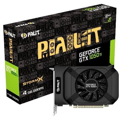 Palit GeForce GTX 1050 Ti 1290MHz PCI-E 3.0 4096MB 7000MHz 128 bites DVI HDMI HDCP StormX