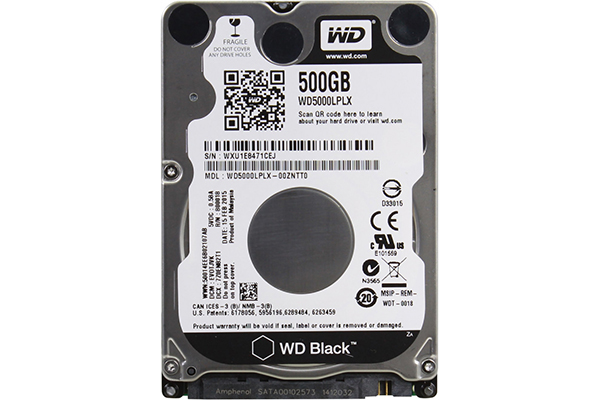 Western Digital WD Fekete 500 GB (WD5000LPLX)