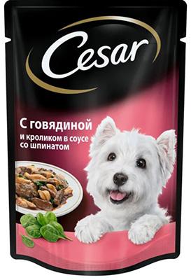 Küçük ırklar için Cesar tavşanı 100g