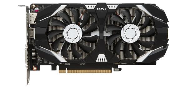 MSI GeForce GTX 1050 Ti 1341 MHz PCI-E 3.0 4096 MB 7008 MHz 128 bites DVI kijelző port HDMI HDCP