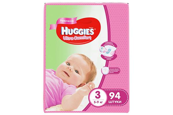 Huggies Ultra Comfort dla dziewczynek 3 (5-9 kg)